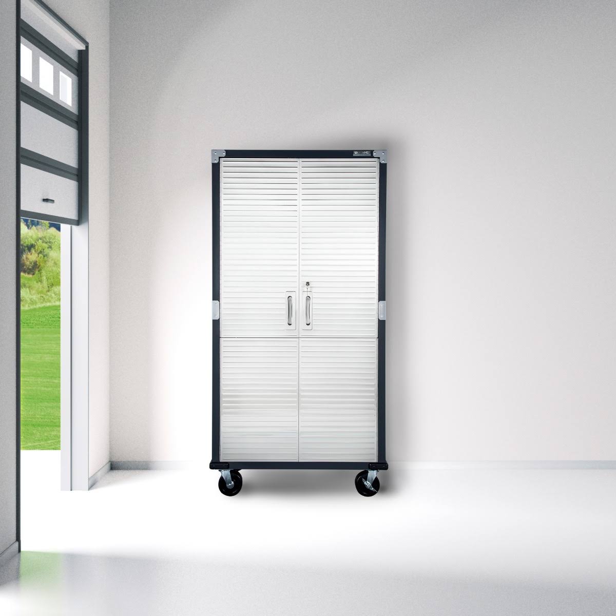 Seville Classics UltraHD Tall Storage Cabinet - Graphite