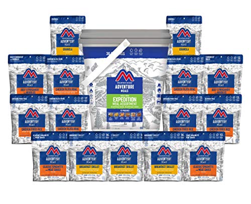 Mountain House Expedition Meal Assortment Bucket Freeze Dried Backpacking & Camping Food 30 Servings