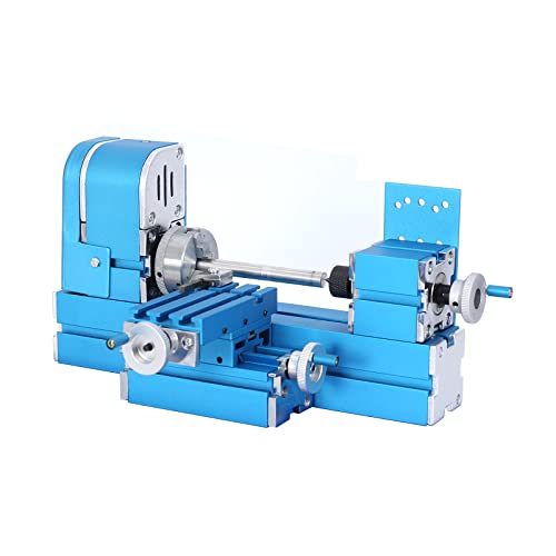 Universal Mini Metal Lathe Machine Motorized Metalworking DIY Tool Benchtop Woodworking for Hobby Science Education Modelmaking W10003M AC100V~240V
