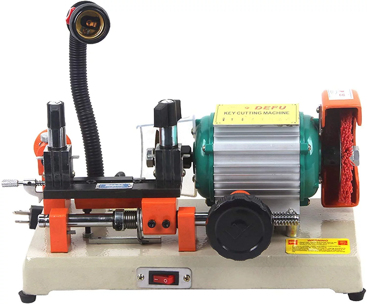LILYPELLE Key Duplicating Cutter Cutting Machine, Hand-Driven Horizontal Professional Key Copy Machine, Key Cutting Making Machine, 110V, 120W