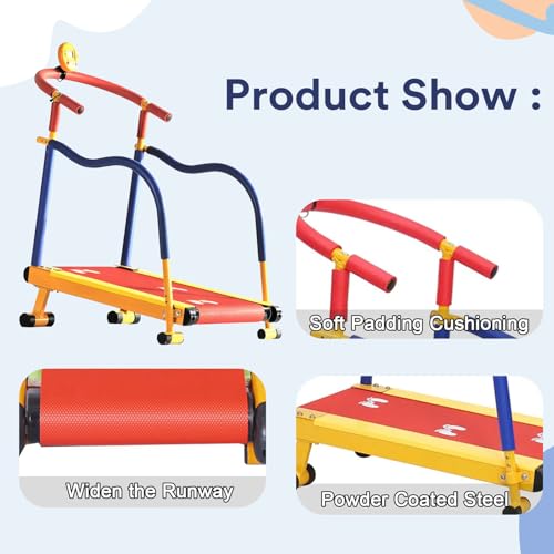 Kids Treadmill Workout Equipment - Indoor Toddler Gym, Toddler Treadmills for Home