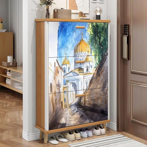 3 Drawer Shoe Cabinet, Artistic Shoe Cabinet