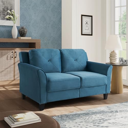 Lifestyle Solutions Harrington Loveseat, Black
