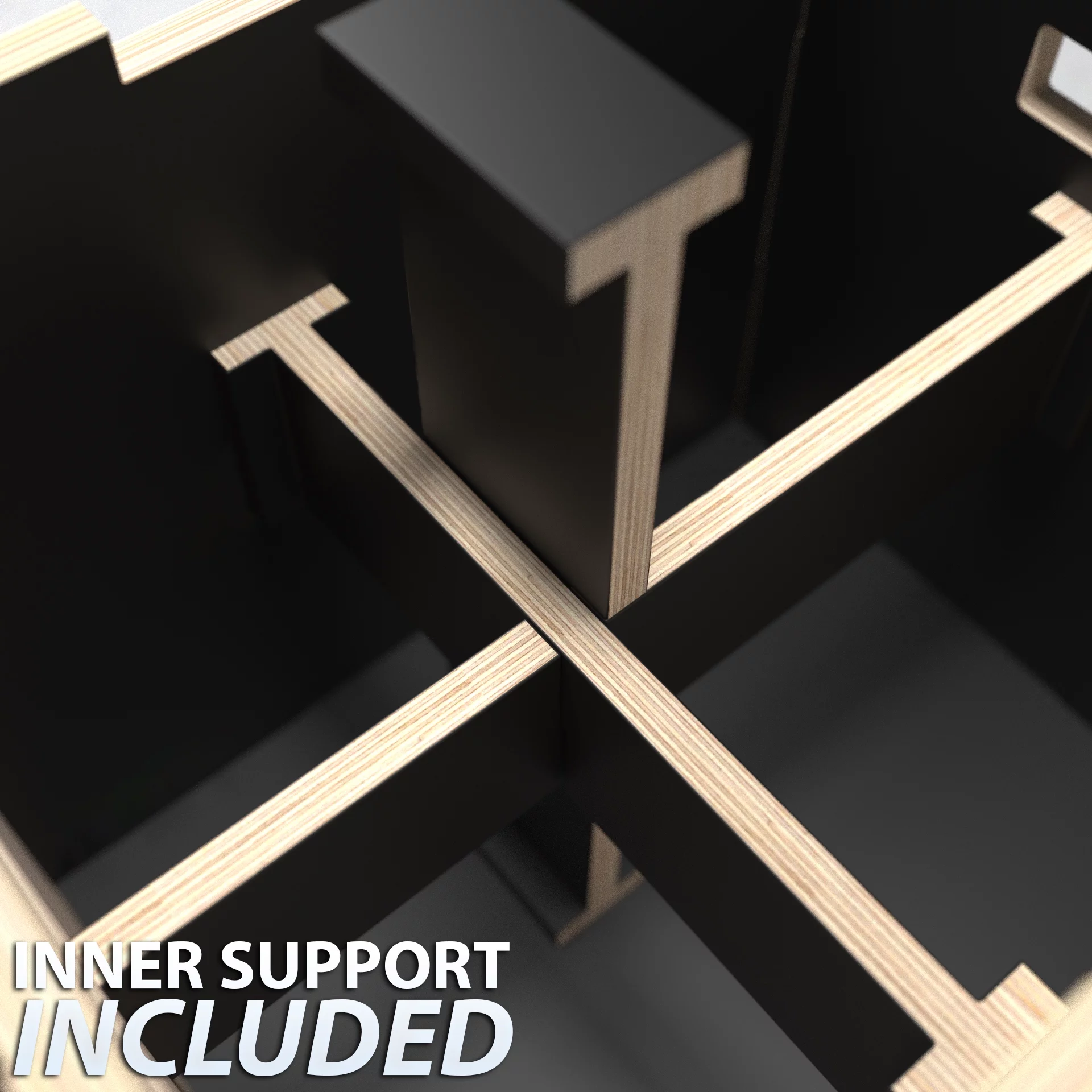 Synergee 3 in 1 Non-Slip Wood Plyometric Box for Jump Training and Conditioning 20/18/16