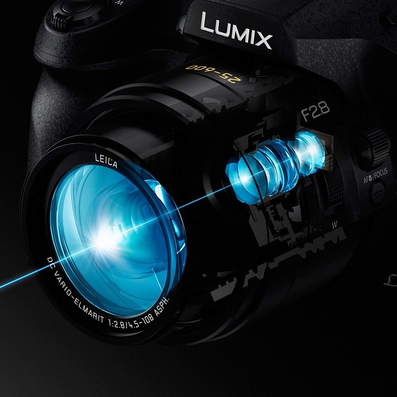 Panasonic LUMIX FZ300 Long Zoom Digital Camera Features 12.1 Megapixel, 1/2.3-Inch Sensor, 4K Video, WiFi, Splash & Dustproof Camera Body