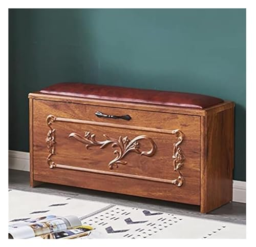 Shoe Storage Bench with Cushion for Entryway