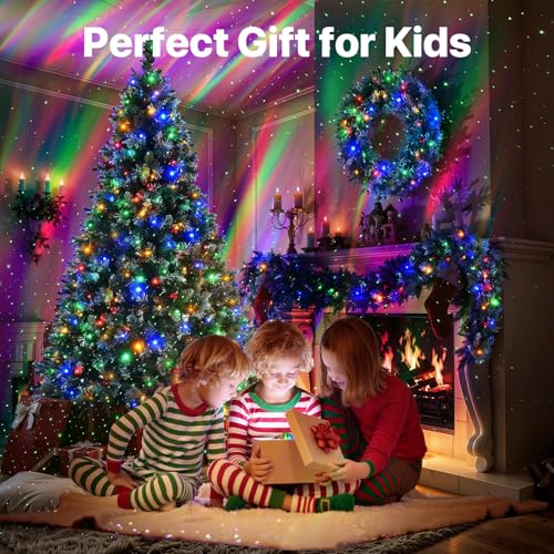 Rossetta Star Projector, Galaxy Projector for Bedroom, LED Night Light Aurora Projector with Bluetooth Speaker, White Noise, Timer and Remote