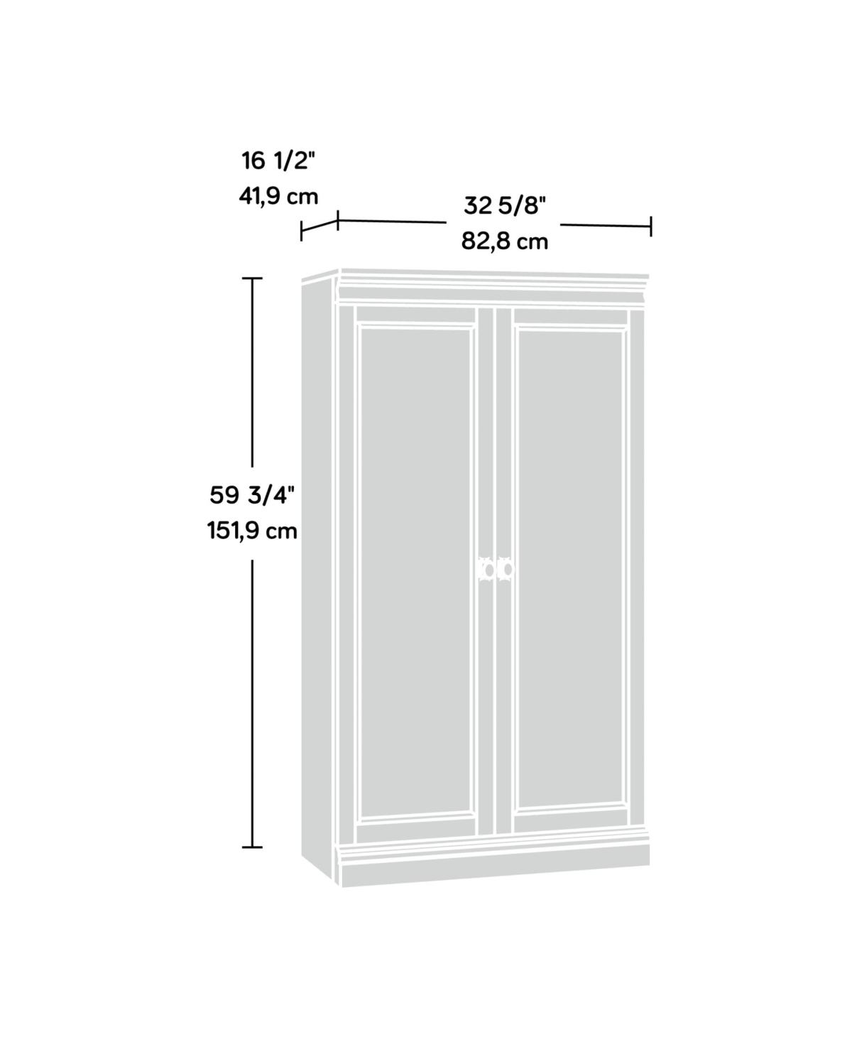 Sauder - Barrister Lane Storage Cabinet - Salt Oak