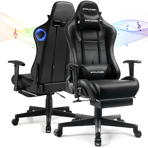GTPLAYER Gaming Chair with Speakers, Music Gaming Recliner Chair for Adults and Kids