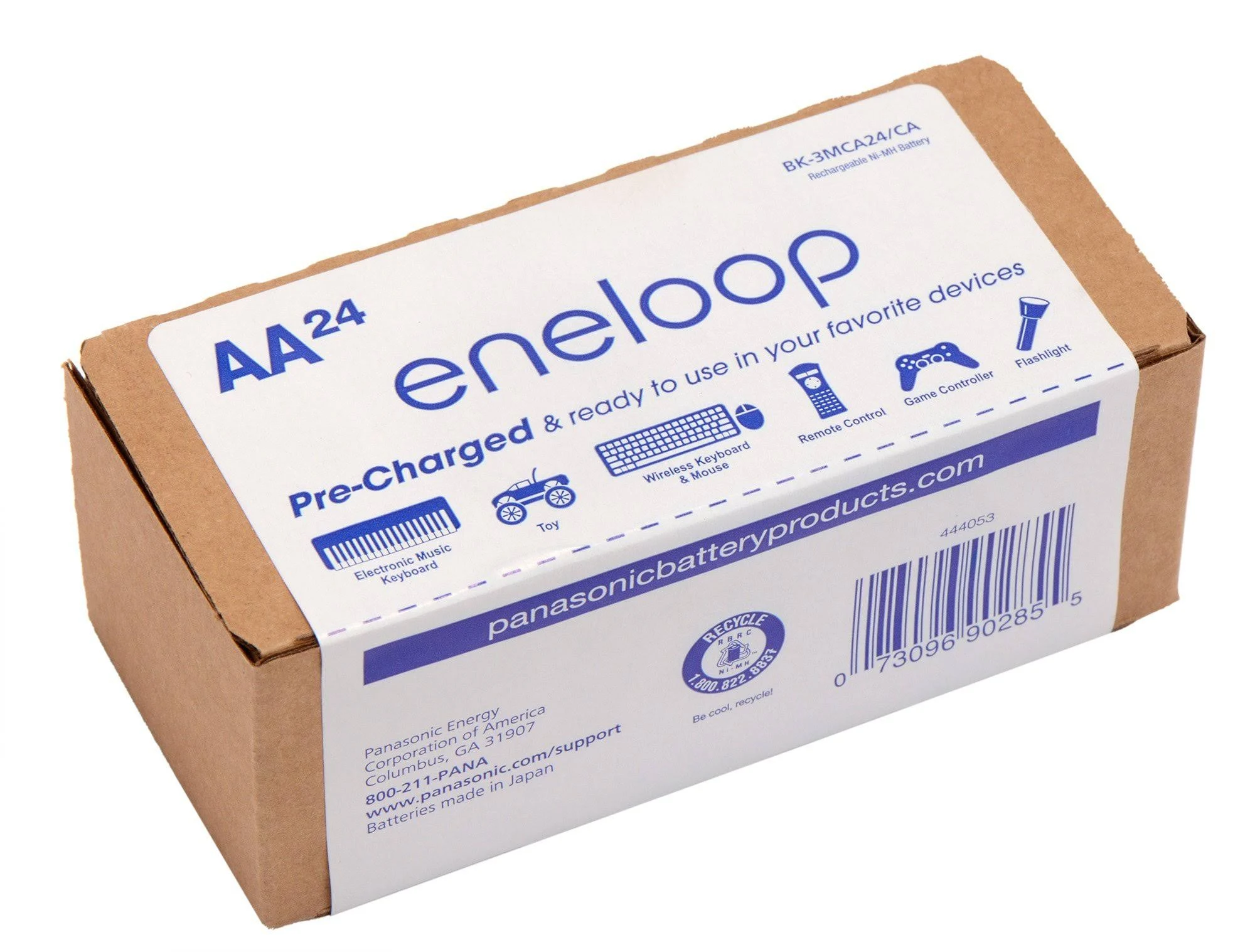 Panasonic BK-3MCA24/CA Eneloop AA 2100 Cycle Ni-MH Pre-Charged Rechargeable Batteries 24 Pack