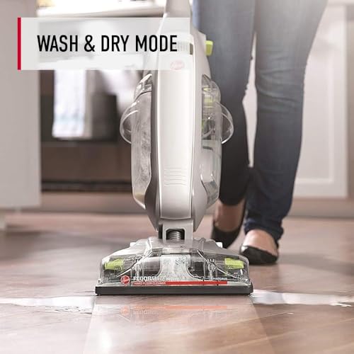 Hoover FloorMate Deluxe Hard Floor Cleaner Machine, Lightweight Cleaning Machine, Floor Scrubber with Spin Scrub Brushes, Wash and Dry Mode