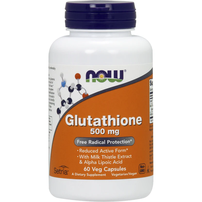 Glutathione 500 mg 60 vcaps by NOW - Kansas Nuitrition - HNZSDS