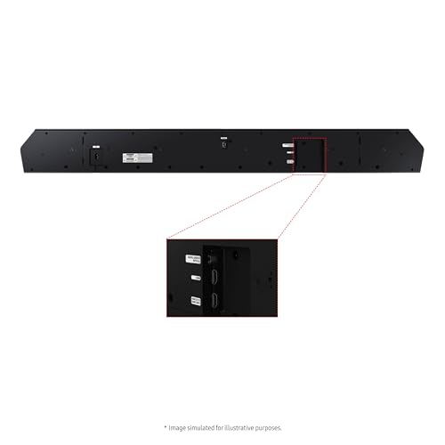 SAMSUNG Q990D 11.1.4ch Soundbar w/Wireless Dolby Atmos Audio, Rear Speaker Included, Q-Symphony, SpaceFit Sound Pro, Adaptive Sound