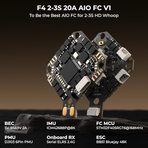 BETAFPV Pavo20 Pro Whoop Drone Quad 2.2inch Cinewhoop with HD Digital Bracket, 1104 7200KV Motor, F4 2-3S 20A FC
