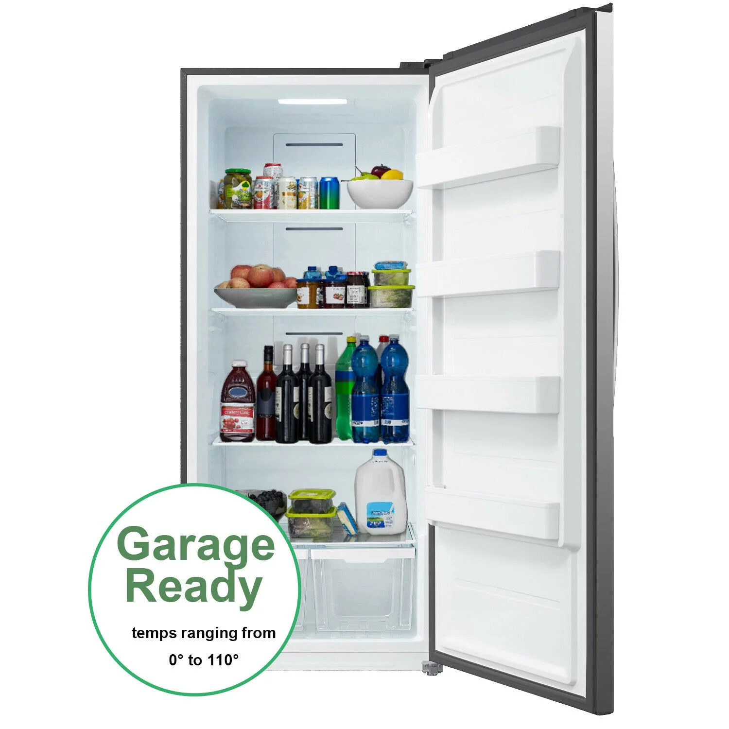 Smad 21 Cu.ft. Upright Convertible Freezer/Refrigerator, Quick Freeze for Garage, Kitchen, Home - Radiant Selections