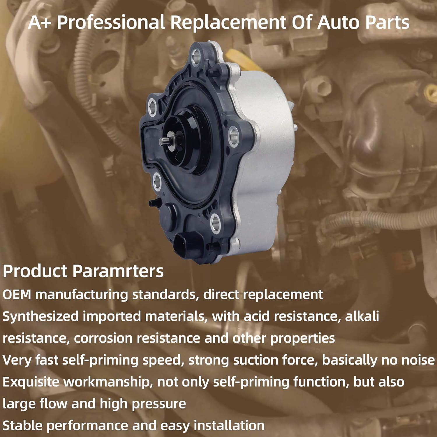 Dasbecan Electric Water Pump Assembly Compatible with Toyota Prius 2010-2015 Prius C Prius V Lexus CT200h 2011-2017 Replaces # 161A0-29015