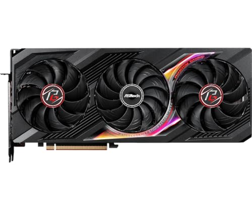 ASRock AMD Radeon RX 7700 XT Challenger 12GB GDDR6 192-bit 0dB Silent Cooling 7680 x 4320 DisplayPort HDMI LED Indicator 18Gbps Dual Fan Graphics Card