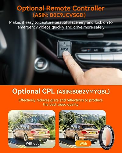 Vantrue N4 Pro 4K 3 Channel Dash Cam, STARVIS 2 IMX678 x PlatePix™ x HDR Night Vision, 4K+1080P+1080P Front Inside and Rear Dash Camera