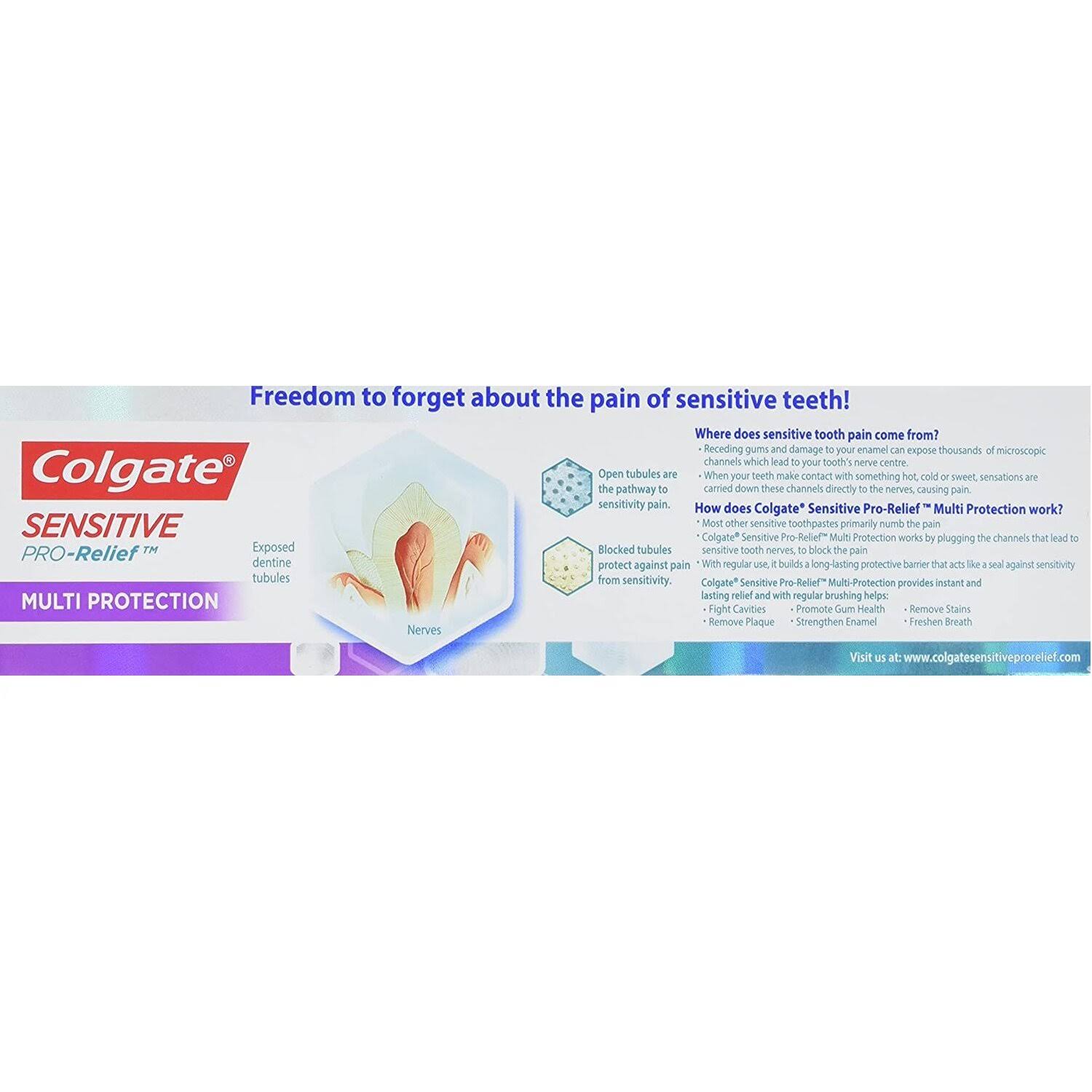 Colgate Sensitive Pro-Relief Multi-Protection Fluoride Toothpaste - 75 ml tube