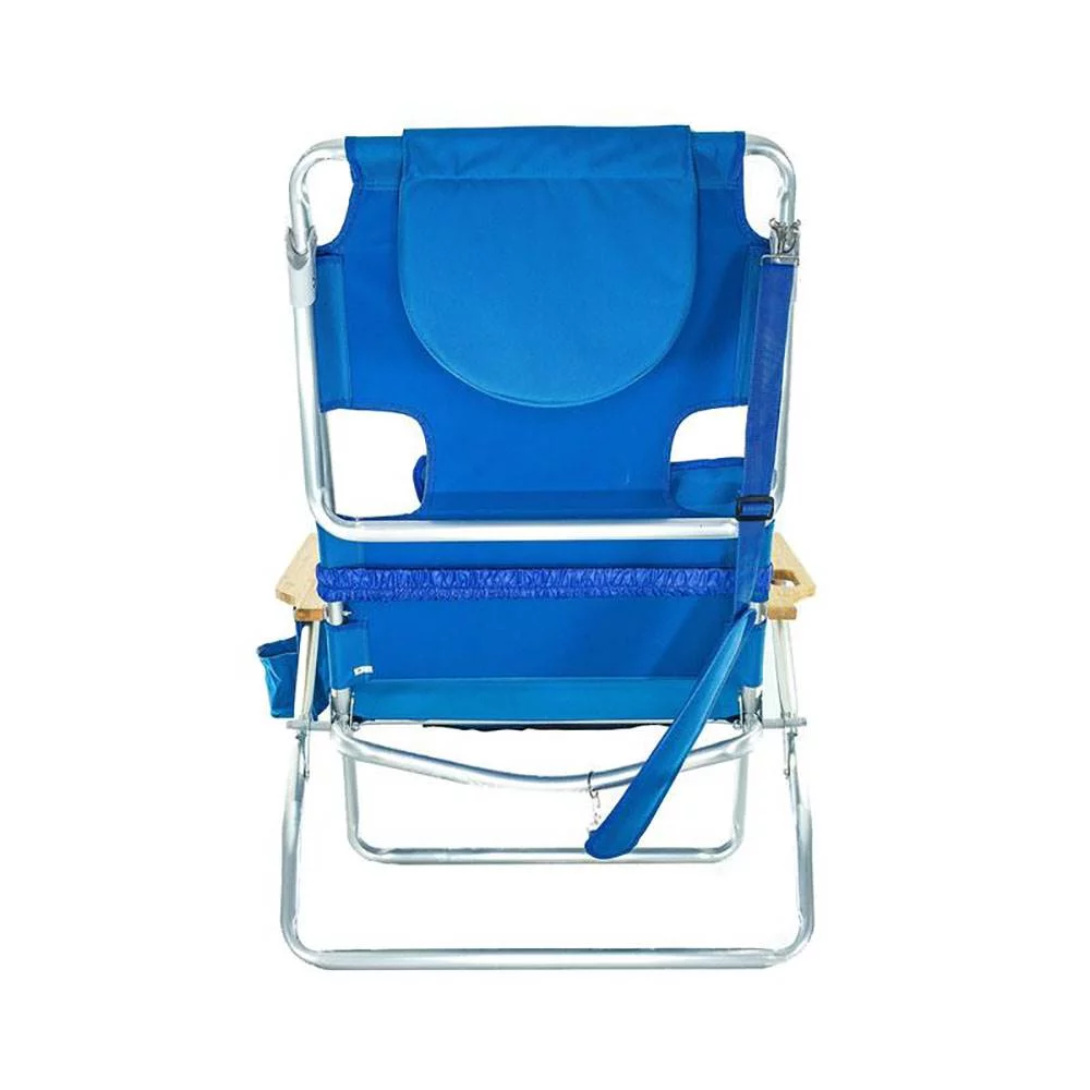Ostrich Deluxe 3N1 Lightweight Outdoor Beach Lounge Chair w/Footrest, Blue