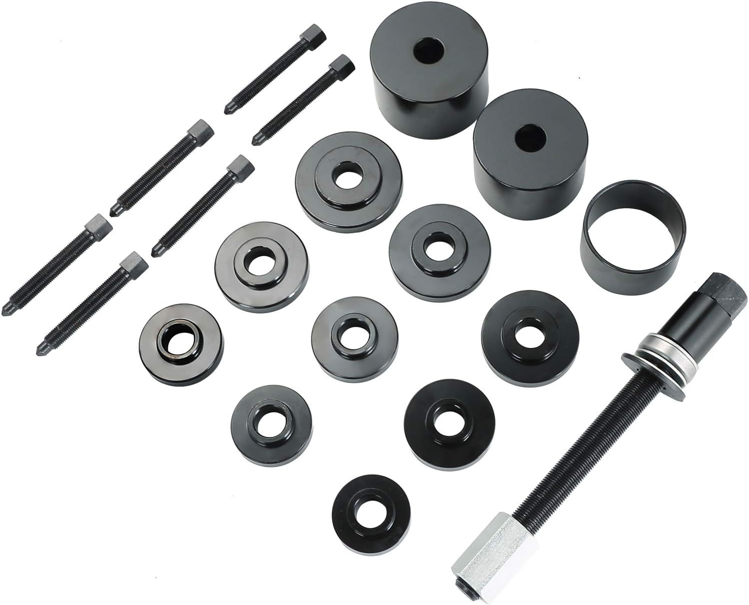 ATPEAM 19pcs Universal Front Wheel Drive Bearing Puller | Front Wheel Hub Removal Car Kit Set