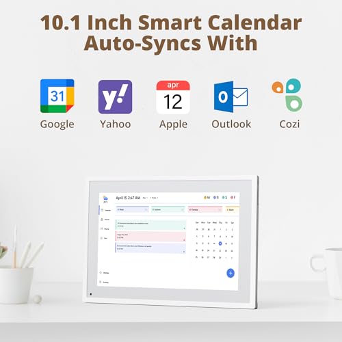 Dragon Touch 15.6" Digital Calendar Chore Chart – 1080P Full HD Interactive Touchscreen, Smart Family Planner