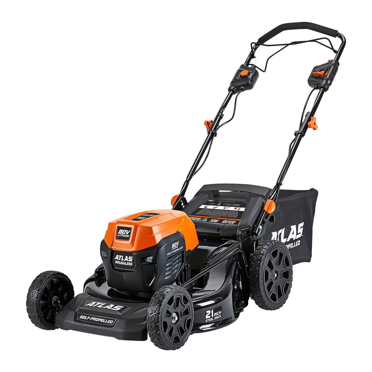 ATLAS 80V Brushless Cordless, 21 in. Self-Propelled Lawn Mower - Tool Only