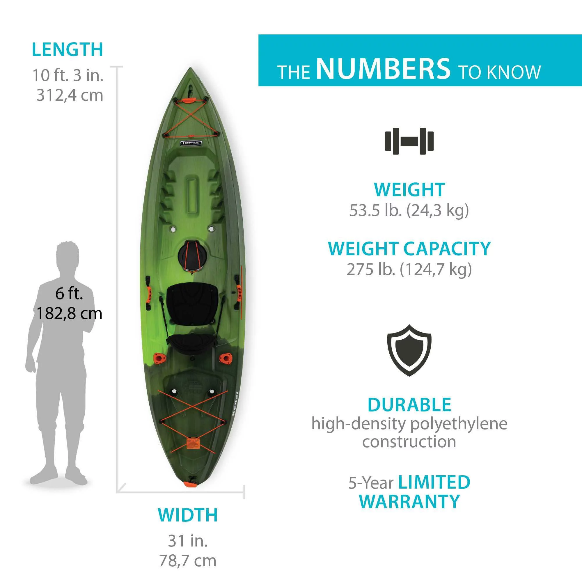 Lifetime Kenai 103 Sit-On-Top Kayak - Python Fusion - 91075 - Radiant Selections