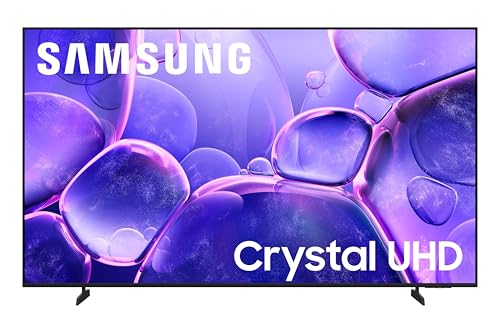 Samsung 43-Inch Class Crystal UHD U8000F 4K Smart TV (2025 Model) Endless Free Content, Crystal Processor 4K, MetalStream Design, Knox Security