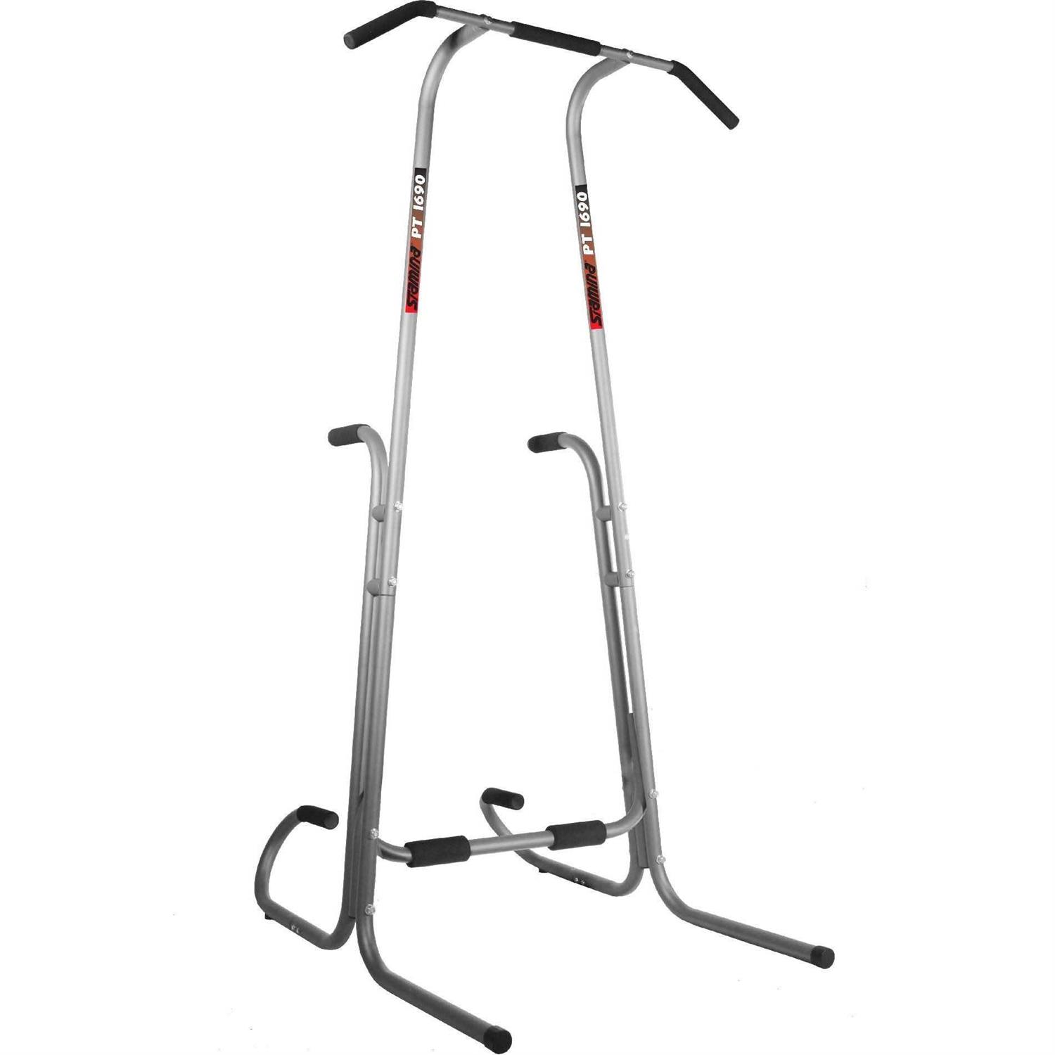 Stamina 1690 Power Tower Dip Pull Up Bar Station w/ Smart Workout App - Sports Supplies Online Store