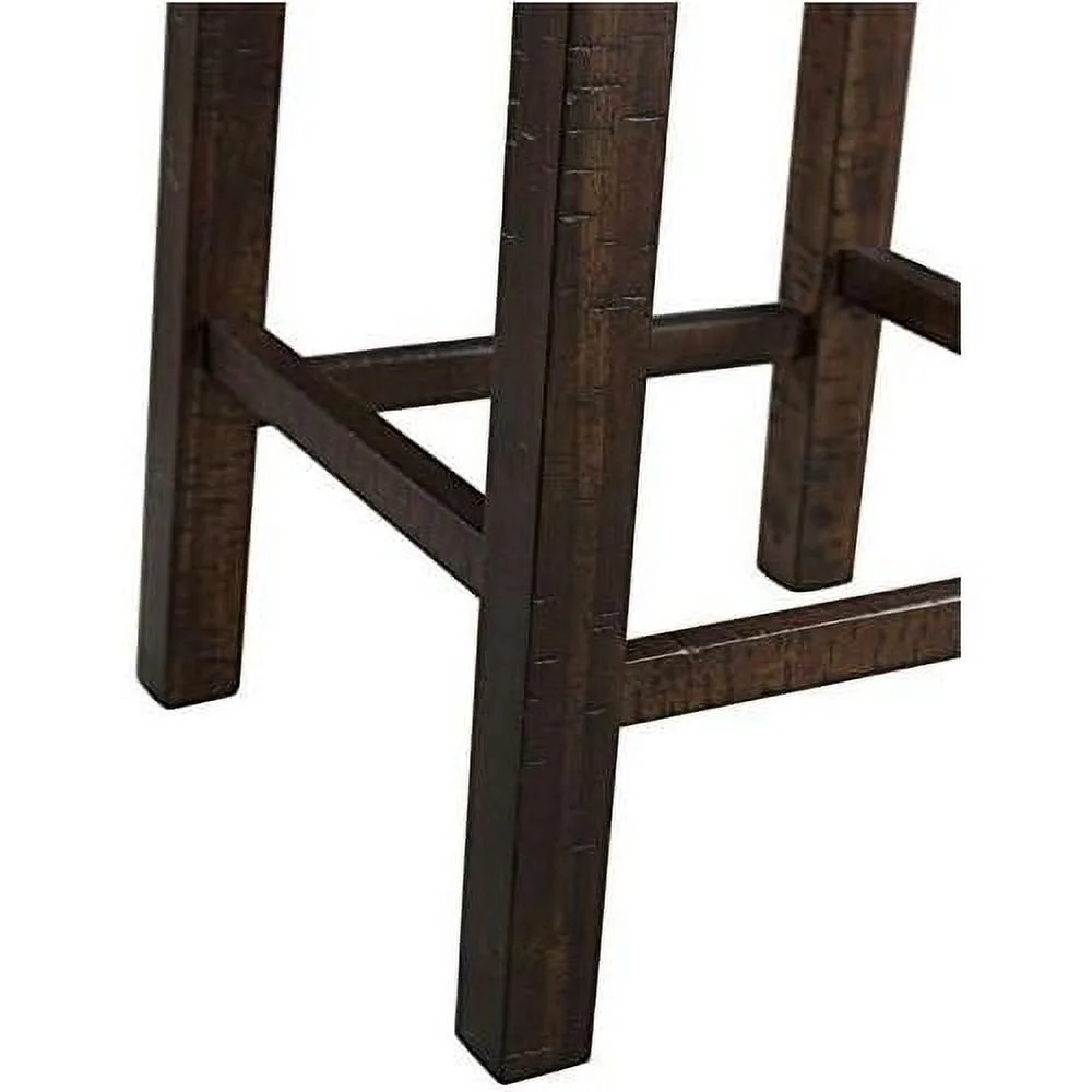 Contemporary Multipurpose Home Bar Living Room Sofa Bar Table Set With 3 Upholstered Stools In Walnut And Taupe Fabric