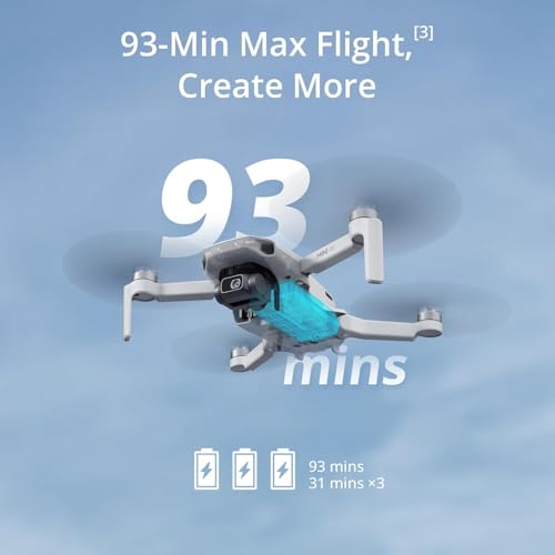 DJI Mini 4K, Drone with 4K UHD Camera for Adults, Under 249 g, 10km Video Transmission, Auto Return, Wind Resistance