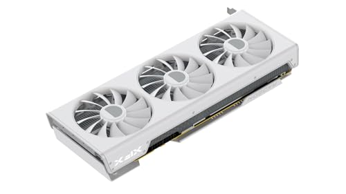 XFX Swift AMD Radeon RX 9060 XT OC White Gaming Edition with 8GB GDDR6 HDMI 2xDP, AMD RDNA 4 RX 9060XT RX-96TSW8GWQ