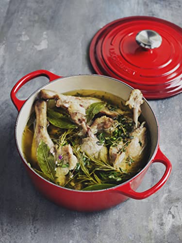 Le Creuset Enameled Cast Iron Signature Round Dutch Oven, 5.5 qt., Cerise