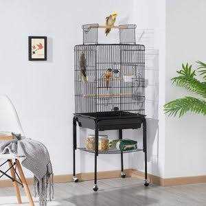 Yaheetech 68.5-in Rolling Bird Cage &amp; Playtop - Pet Supplies online store