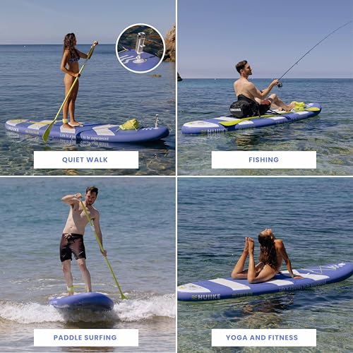 Inflatable Paddle Board for Adults with Accessories Included, Oar, Fins, Pump. Stand Up Paddleboard Great Stability and Resistance. 10’ x 33" x 5.9"