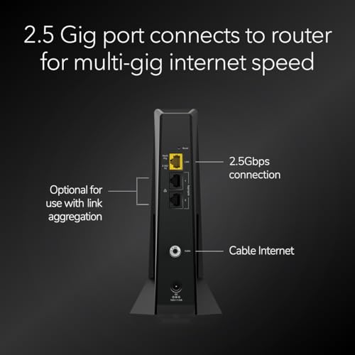 NETGEAR Nighthawk DOCSIS 3.1 Mid/high-Split Cable Modem (CM3000-1AZNAS) &ndash; Approved for Today&rsquo;s Fastest Speeds