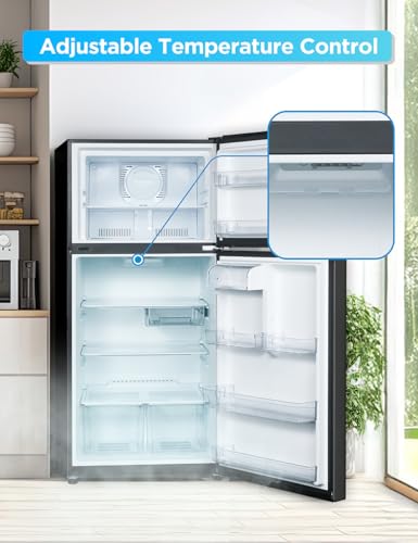 Commercial Cool 11.1 Cu. Ft. Convertible Freezer Refrigerator, Upright Fridge with Glass Shelves, Reversible Door, ENERGY STAR rated, Auto Defrost