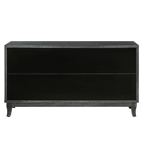 Vintage Sideboard Cabinet, Buffet Cabinet with 4 Doors, Accent Storage Cabinet with Adjustable Shelves