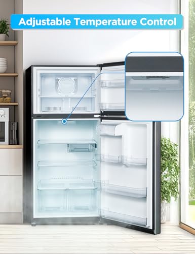Commercial Cool 11.1 Cu. Ft. Convertible Freezer Refrigerator, Upright Fridge with Glass Shelves, Reversible Door, ENERGY STAR rated, Auto Defrost