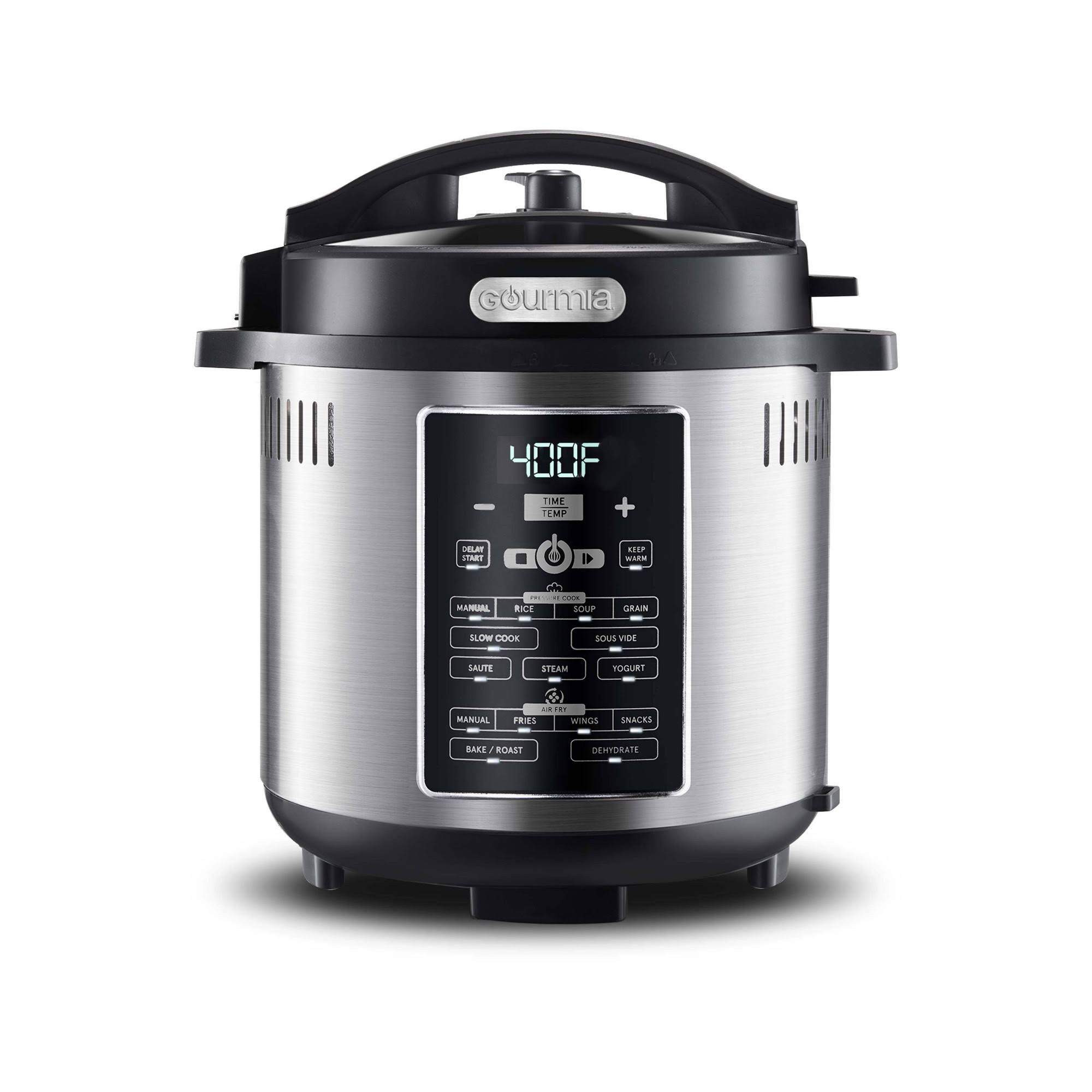 Gourmia One-Lid Pressure Cooker Air Fryer 82498065