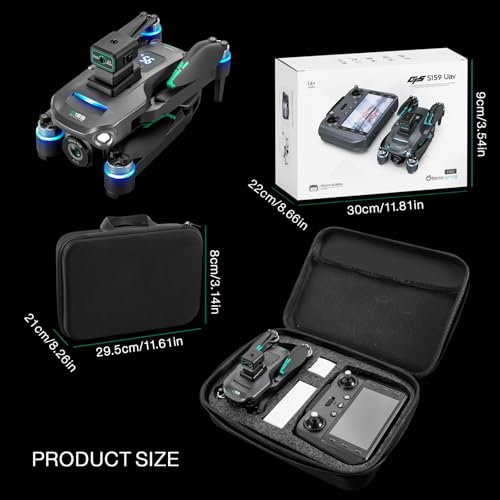 Drones with Camera for Adults 4K, GPS UHD Drone, 5G Remote Controller with Screen, One Key Return, Dual Camere, 3rd Gear Speed