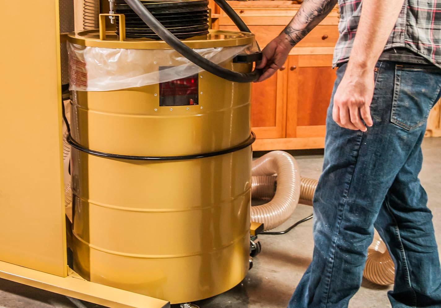 Powermatic Cyclone Dust Collector, 1-Micron HEPA Filter, 3 HP, 1Ph 230V (Model PM2200HK)