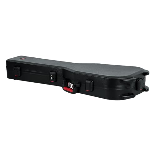Gator Cases Molded Flight Case for Strat/Tele Style Electric Guitars with TSA Approved Locking Latch, (GTSA-GTRELEC)