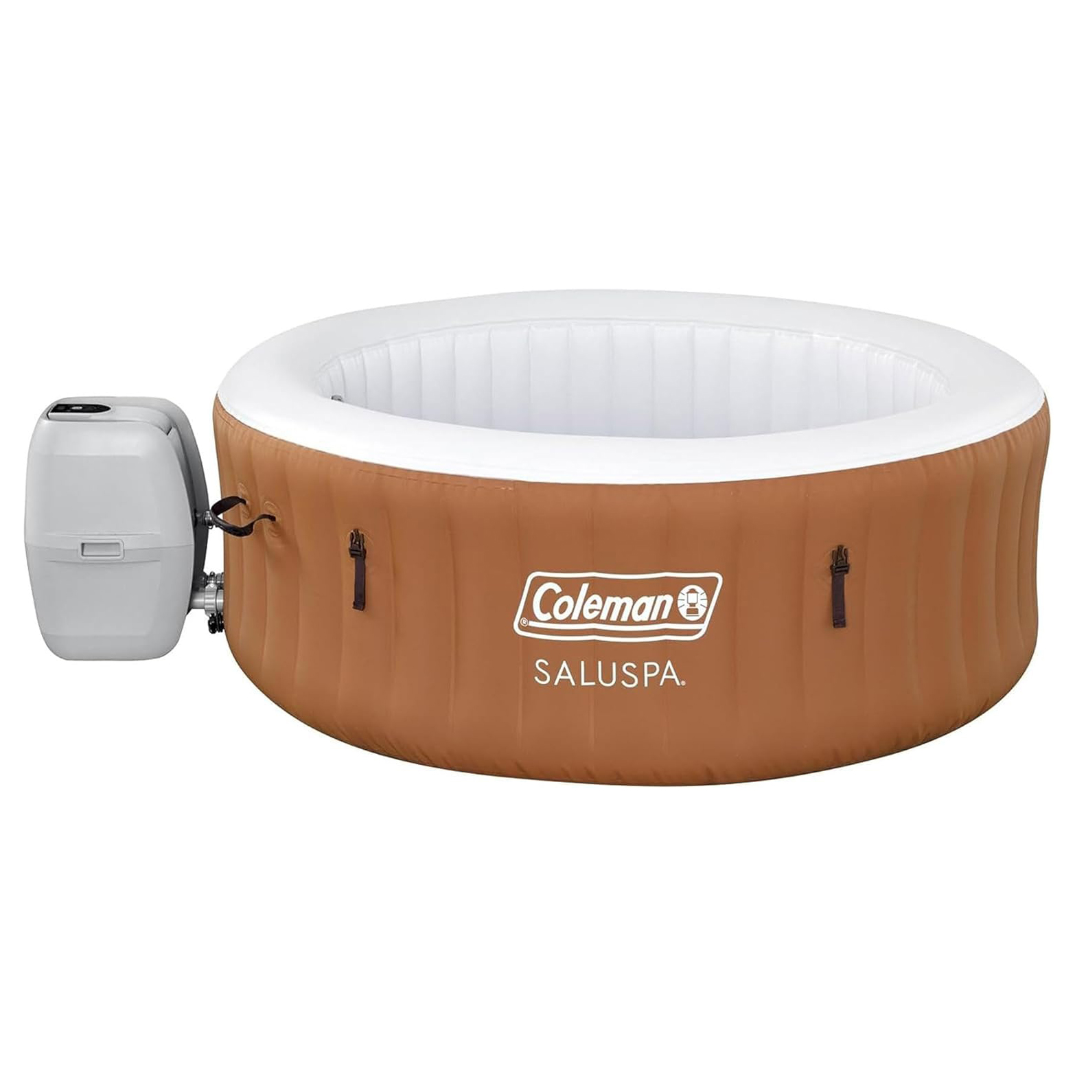 Inflatable Hot Tub Round Portable Outdoor Spa with 20 Soothing Air Nozzles and Cover
