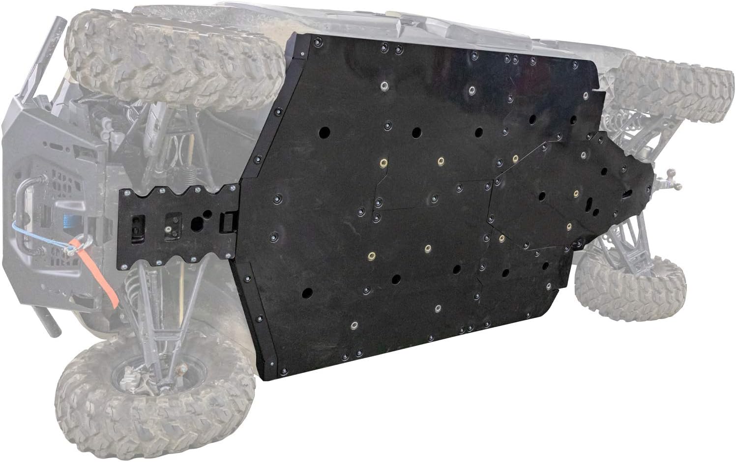SuperATV 1/2 Thick UHMW Skid Plate for 2019-2020 Polaris Ranger XP 1000 Crew / 2019-2020 XP 1000 NorthStar Crew | Fully protect your machine's
