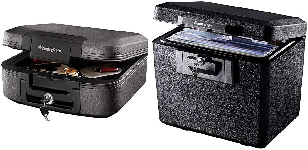 SentrySafe Fireproof and Waterproof Document Safes with Key Lock