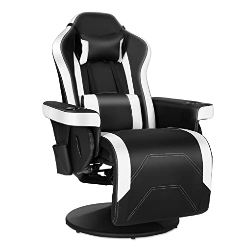 Modern-Depo Gaming Recliner Chair with Speakers, Massage, High Back, Cupholder, Headrest, Lumbar Support