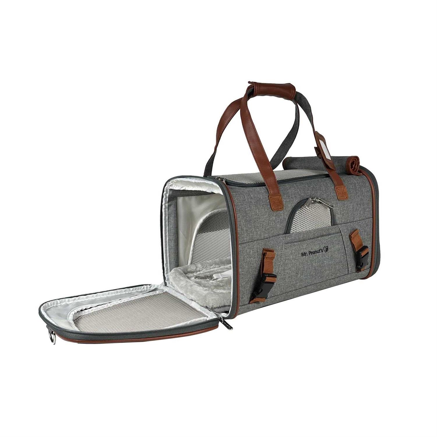 Mr. Peanut's Airline Approved Soft Sided Pet Carrier Low Profile Gold Series Tote - Pet Supplies online store