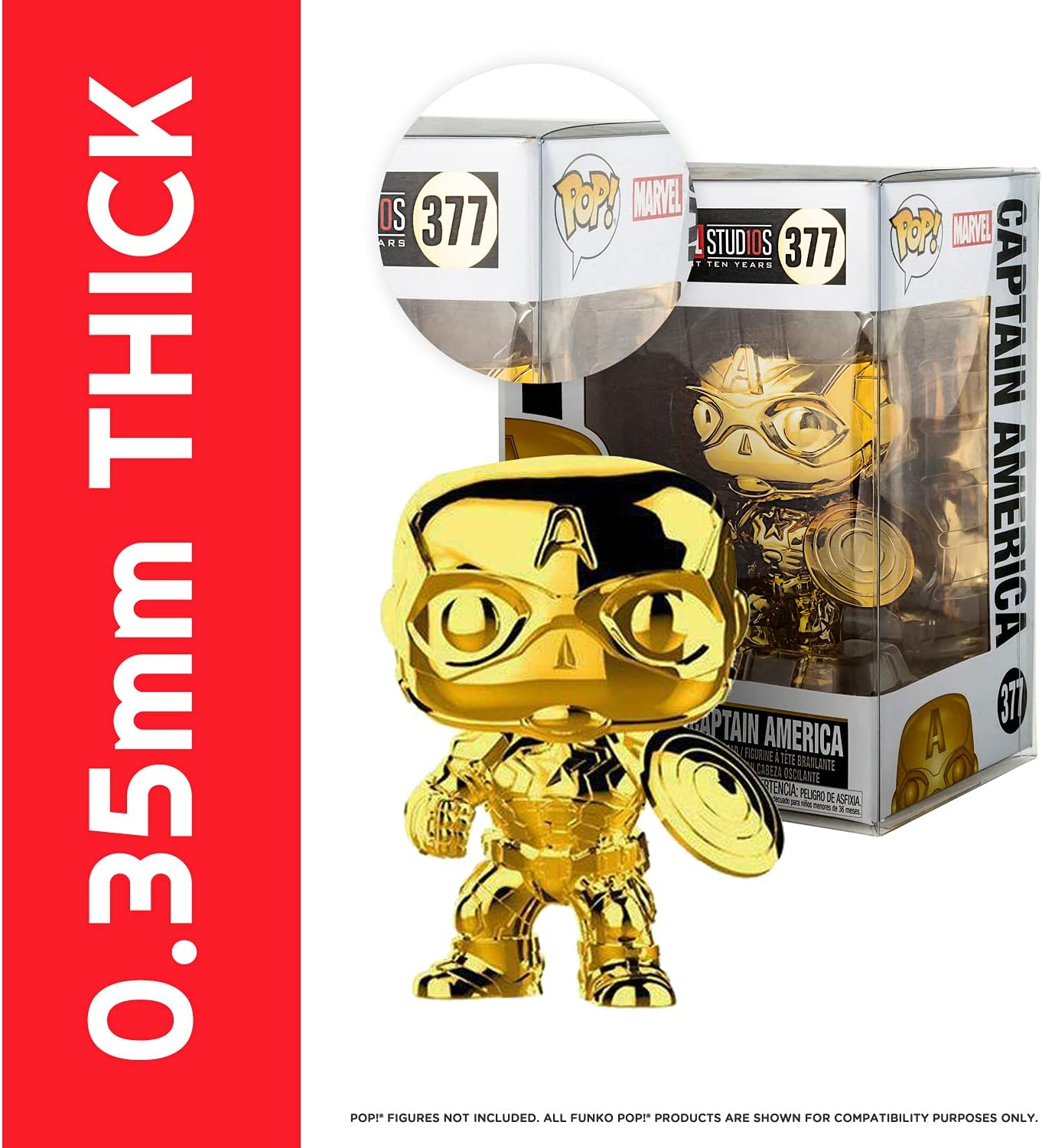 Display Case Protector for 4 Inch Funko Pop (Pack of 80)